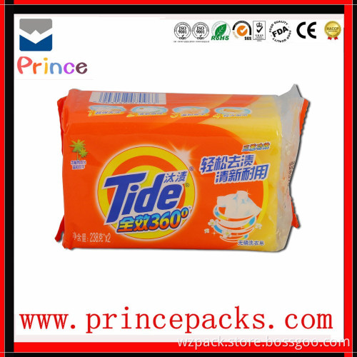 plastic bag packaging soap